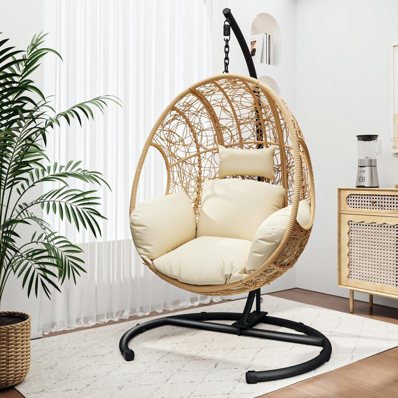 Heavy duty Outdoor wicker swing egg chair seat part-Natural color
