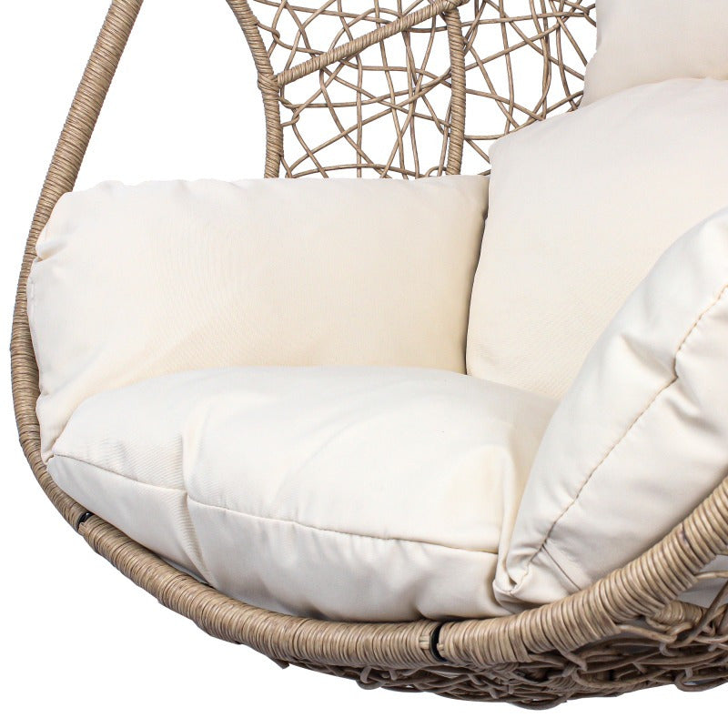 Heavy duty Outdoor wicker swing egg chair seat part-Natural color