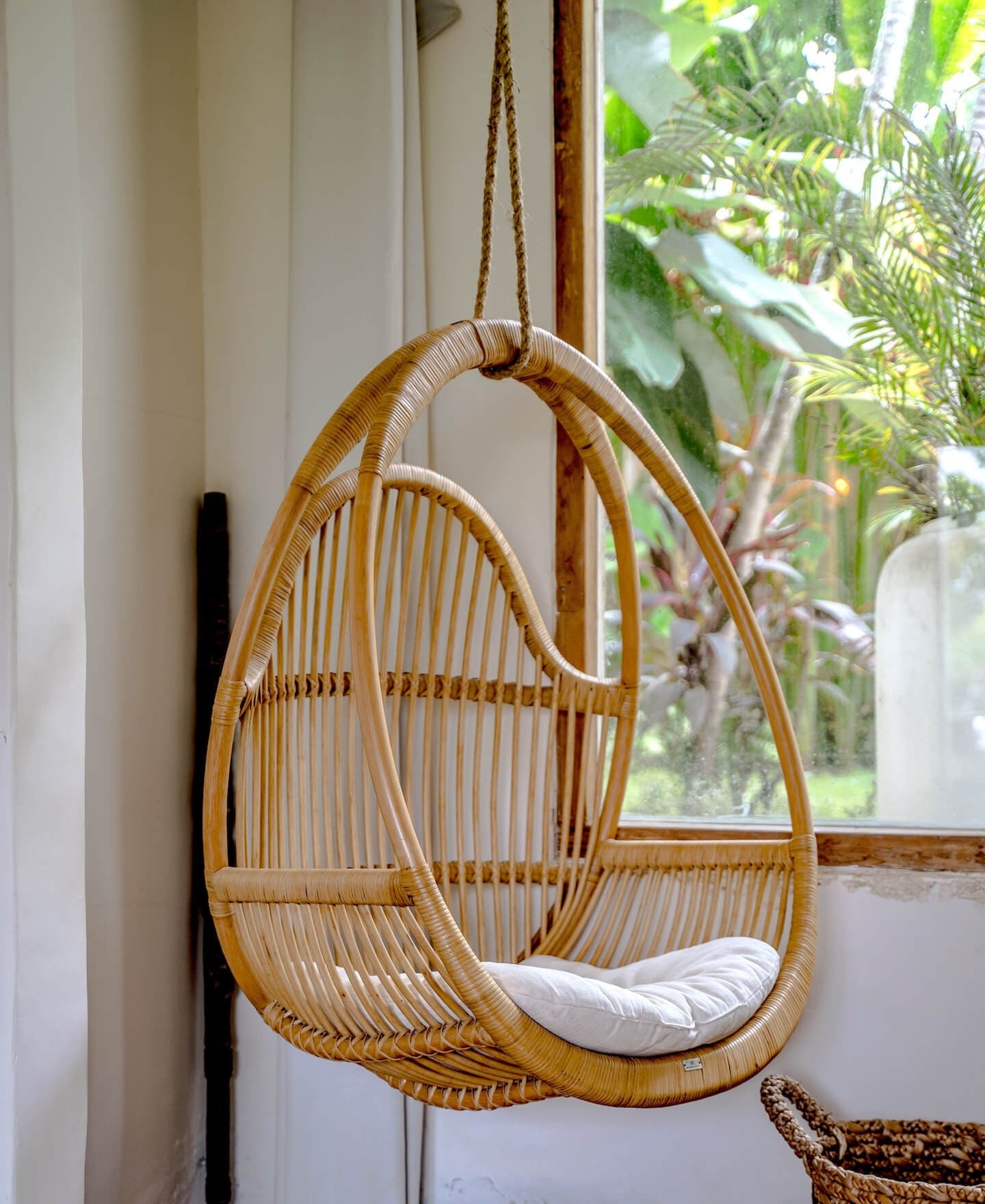 RATTAN SWING HANGING Chair Henry - rattan hanging chair, indoor chair, outdoor chair, natural furniture, boho home, aesthetic home decor