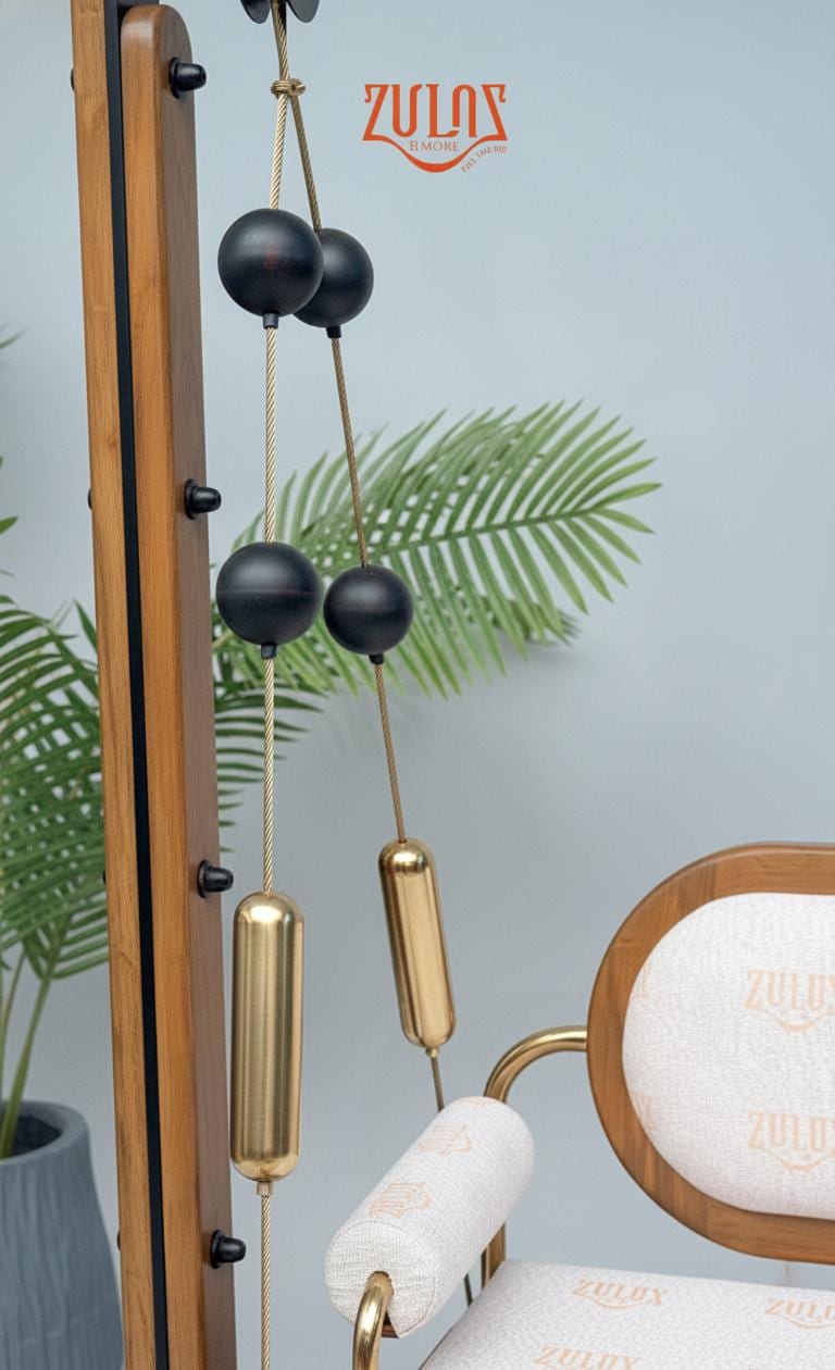 Modern Wood Capsule Swing with Stand | Freestanding Indoor Jhula