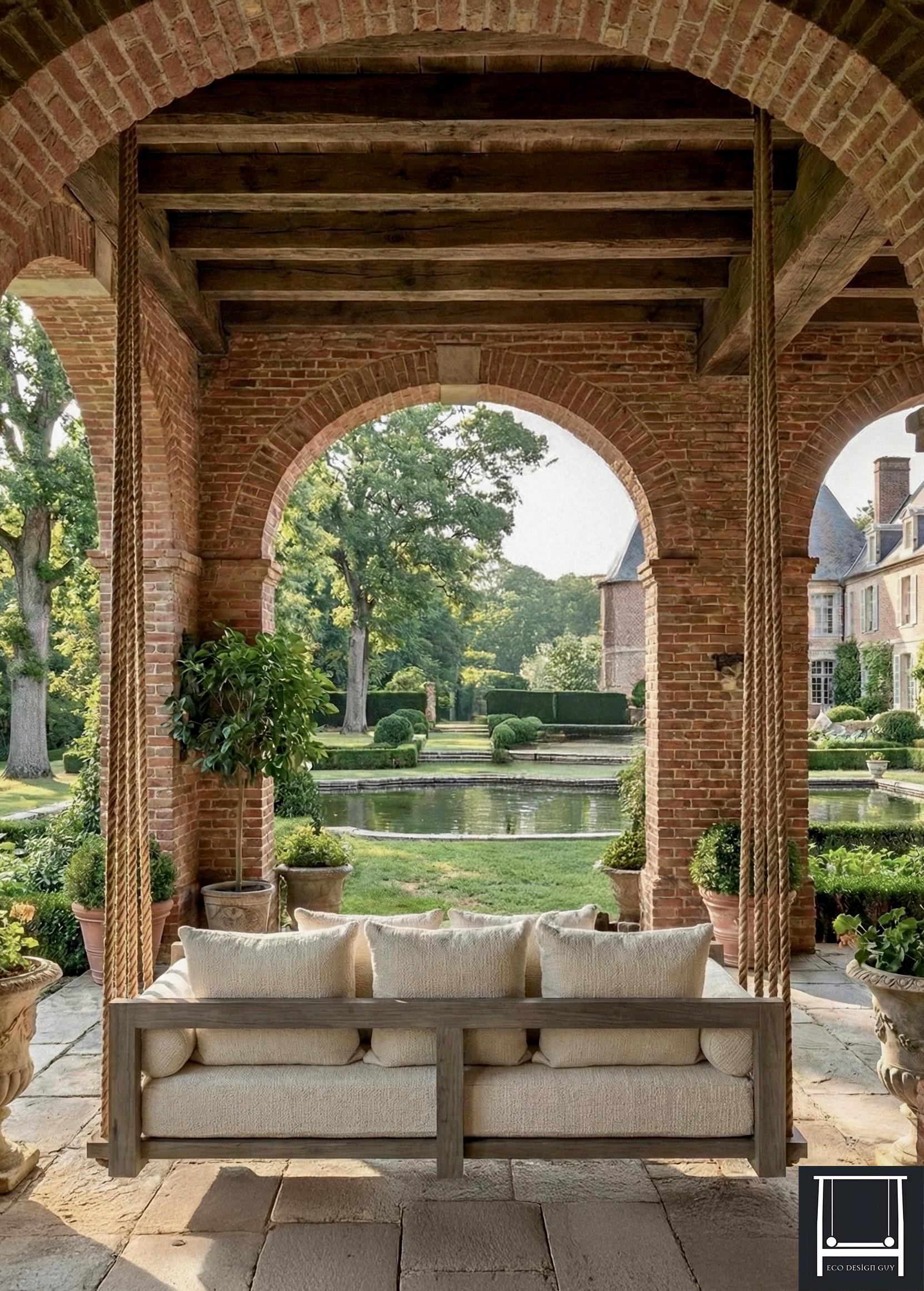 Woven Rope Porch Swing: Modern  Hanging Bed