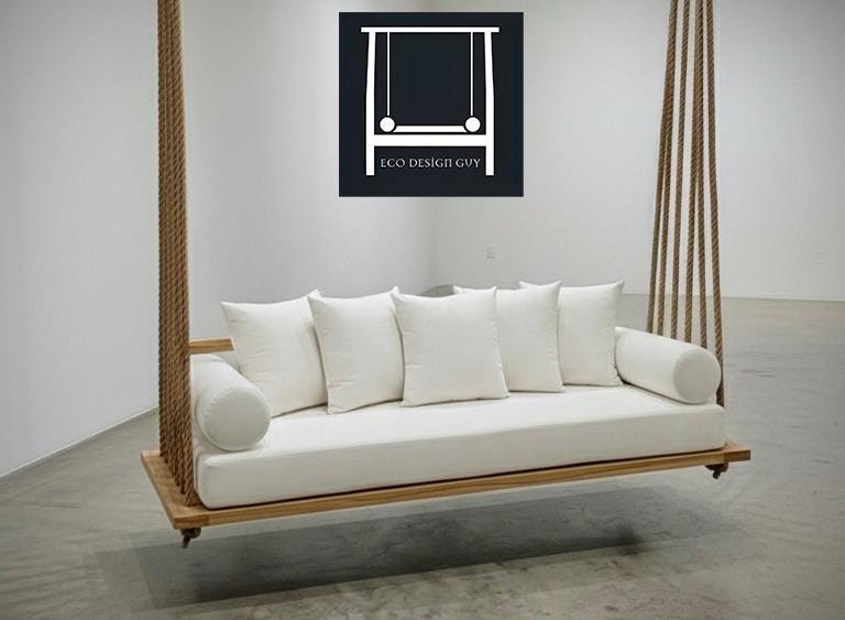 Woven Rope Porch Swing: Modern  Hanging Bed